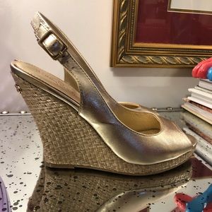 Lilly Pulitzer Wedge Slingbacks